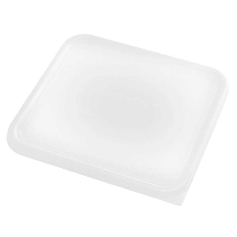 Rubbermaid FG652300WHT Space Saving Square Food Storage Container Lid 12-22 Qt. - White
