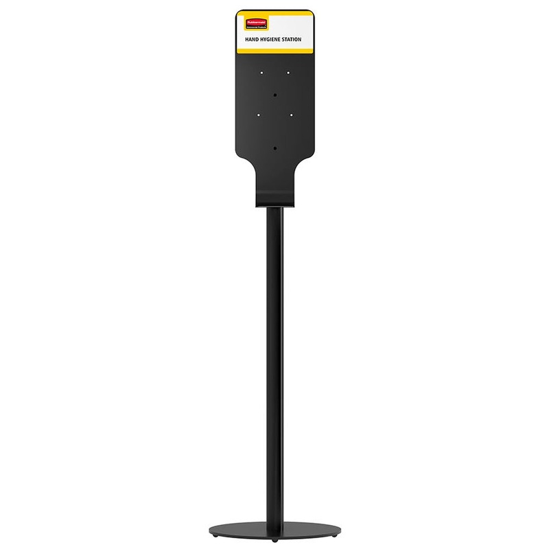 Rubbermaid FG750824 Autofoam Hand Sanitizer Station Metal Premium Floor Stand 59-1/4"H - Black