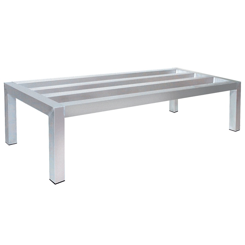 Advance Tabco DUN-2060-X Special Value Aluminum Stationary Dunnage Rack 60" x 20" x 12"H - 2,000 lb./capacity