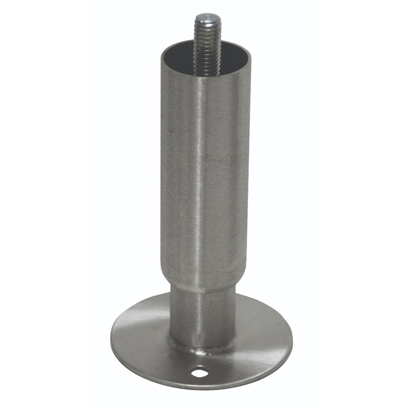 Advance Tabco TA-19L Stainless Steel Bolt-On Leg with Flanged Foot 1/2-13 x 3/4" thread - For Cabinet Bases
