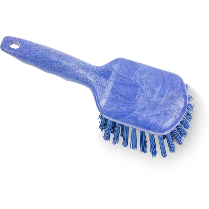 Carlisle 40541EC14 Sparta Utility Scrub Brush with Pistol Grip 8" -  Blue