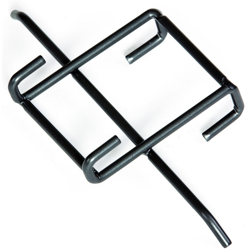 GET WB-HOOK-MG Urban Renewal Metal Hook for Wire Baskets and Stands - Gray - 6/Case