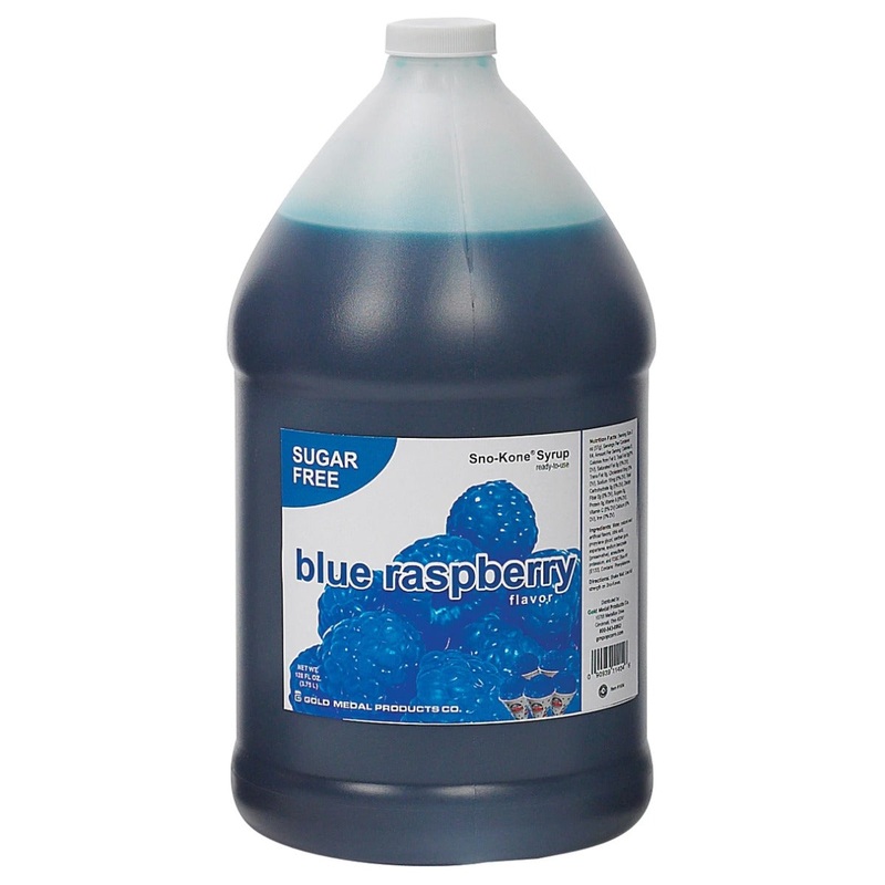 Gold Medal 1404 Ready-To-Use Sugar-Free Sno-Kone Syrup 1 gal. - Blue Raspberry