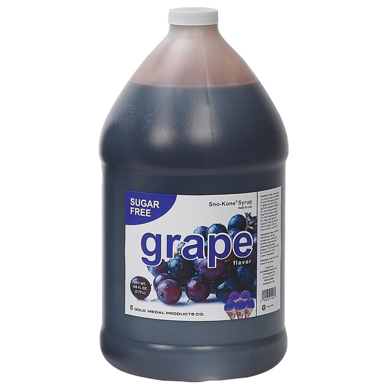 Gold Medal 1406 Ready-To-Use Sugar-Free Sno-Kone Syrup 1 gal. - Grape