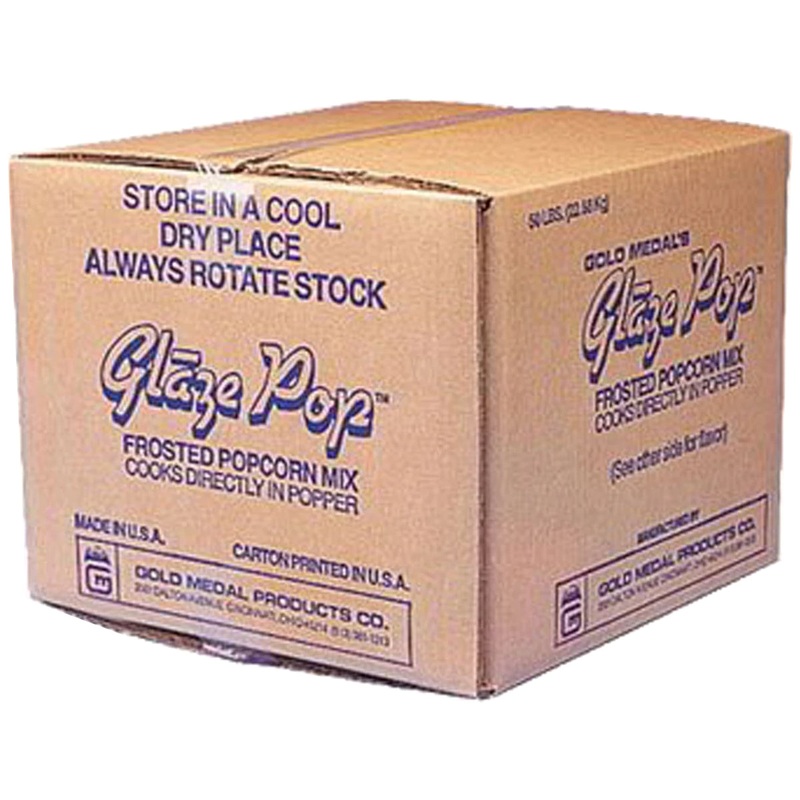 Gold Medal 2537 Glaze Pop Frosted Popcorn Mix 50 lb. Bulk - Chocolate
