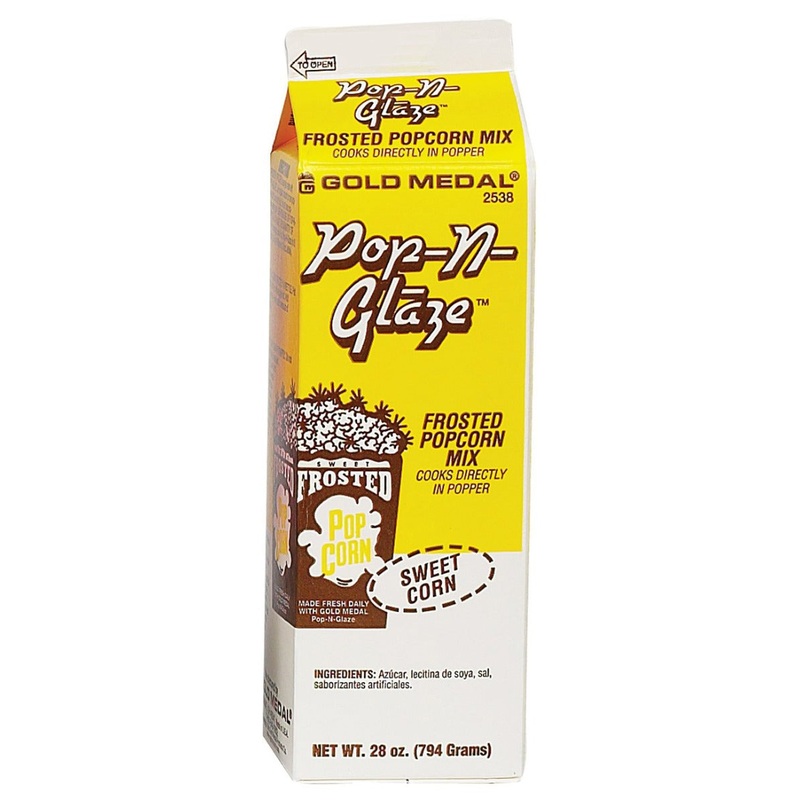 Gold Medal 2538 Pop-N-Glaze Frosted Popcorn Mix 28 oz. - Neutral Sweet