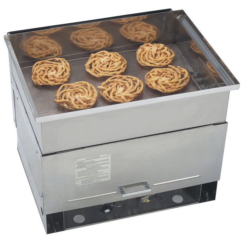 Gold Medal 5099NS Outdoor Large Propane Gas Funnel Cake Fryer - (1) 50 lb. Vat w/ (6) Cake Capacity - 95,000 BTU