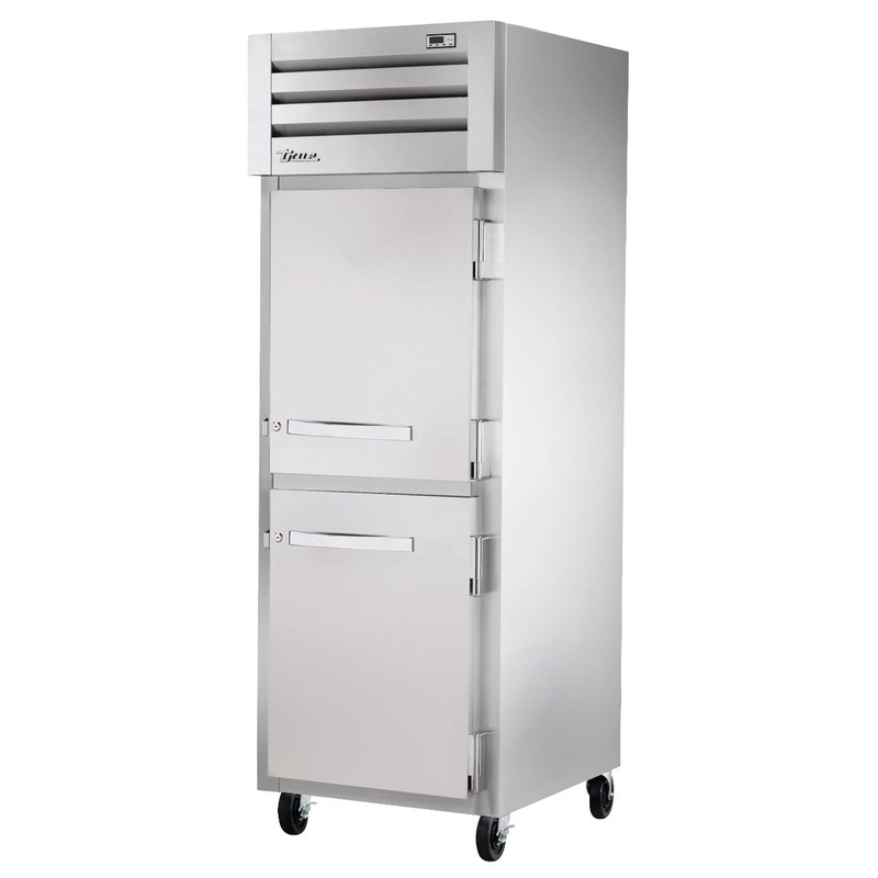 True STA1R-2HS-HC Spec Series 1-Section 2 Solid Half Door Reach-In Refrigerator 27" - 31 cu. ft. - 115v