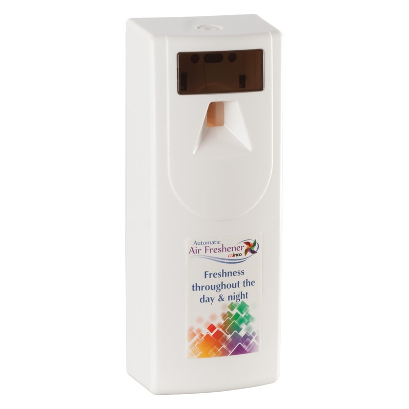 Winco AFD-1 Plastic Automatic Air Freshener Dispenser - White