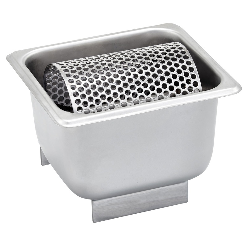 Winco SPBR-604 Stainless Steel Butter Spreader with 1/6 Size Pan & Removable Perforated Roller 7" x 6-3/8"