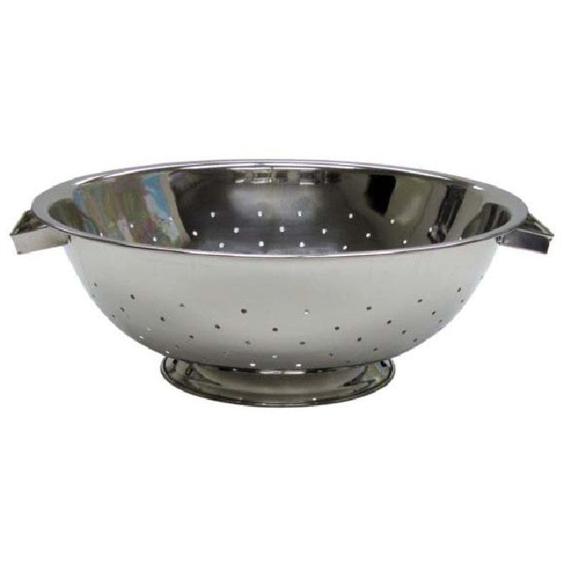 Adcraft COL-14 Stainless Steel Colander with Side Handles & Footed Base 13 qt.