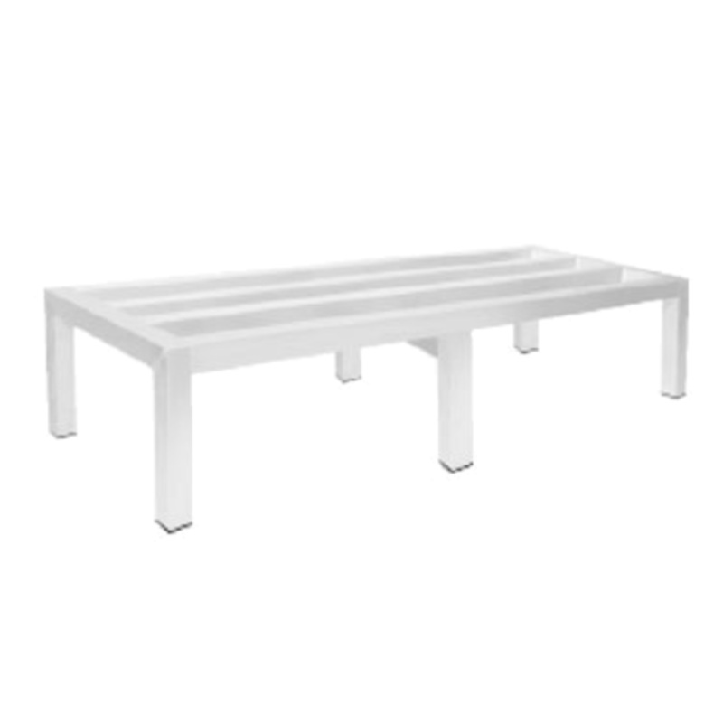 Advance Tabco DUN-2460-X Special Value Aluminum Stationary Dunnage Rack 60" x 24" x 12"H - 2,000 lb./capacity