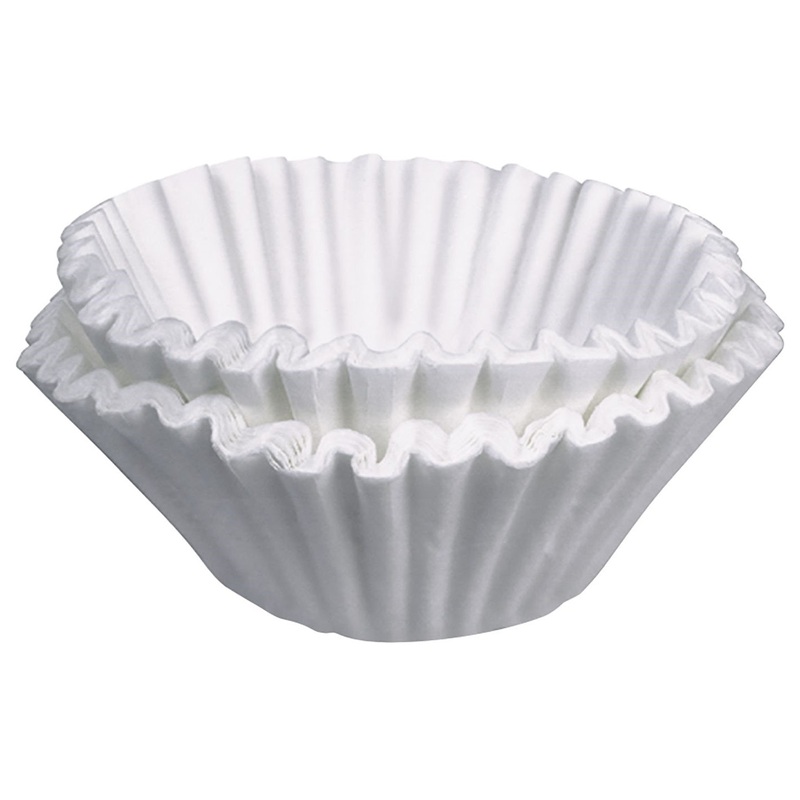 Bunn 20115.0000 Regular Paper Filters for 12 cup Decanter Coffee Brewers 9-3/4" x 4-1/4" - White - 1000/Case