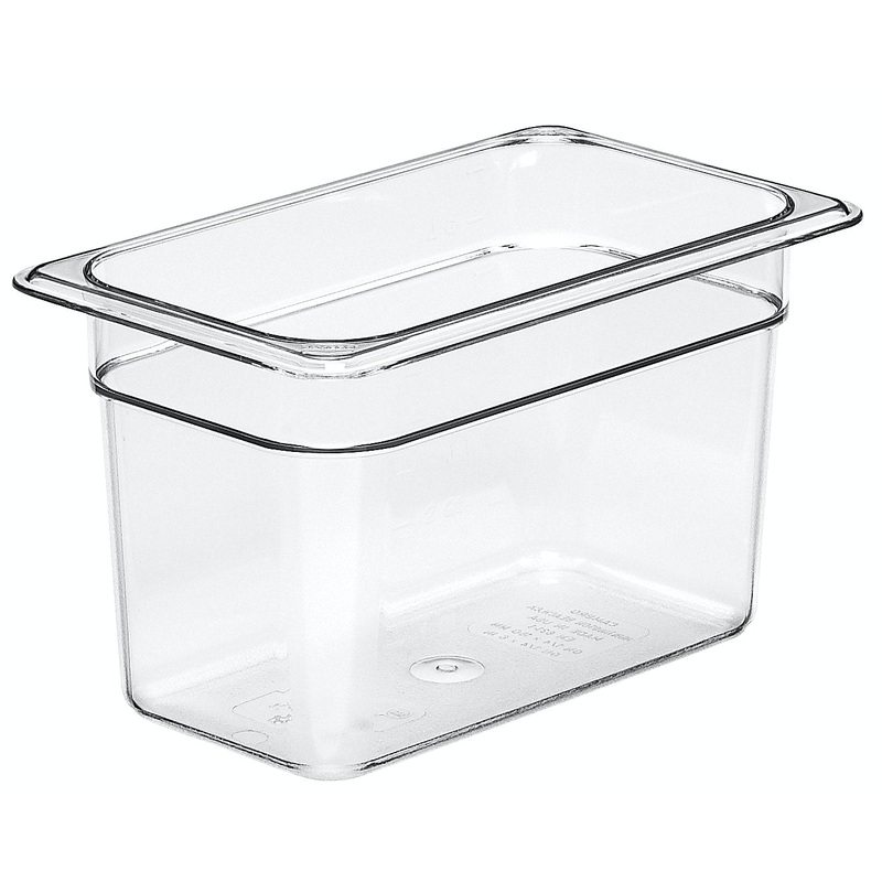 Cambro 24CW135 Cambro Food Pan 1/2 Size 4" Deep Clear