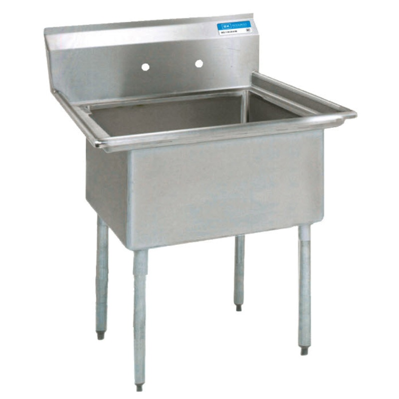 Culitek C1T18181200-E Stainless Steel 1-Compartment Sink 23" - No Drainboard