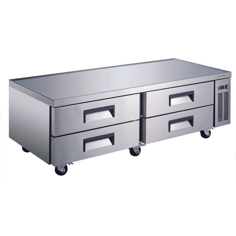Culitek MCB-72 SS-Series 2-Section 4 Drawer Refrigerated Chef Base 72" - 115v