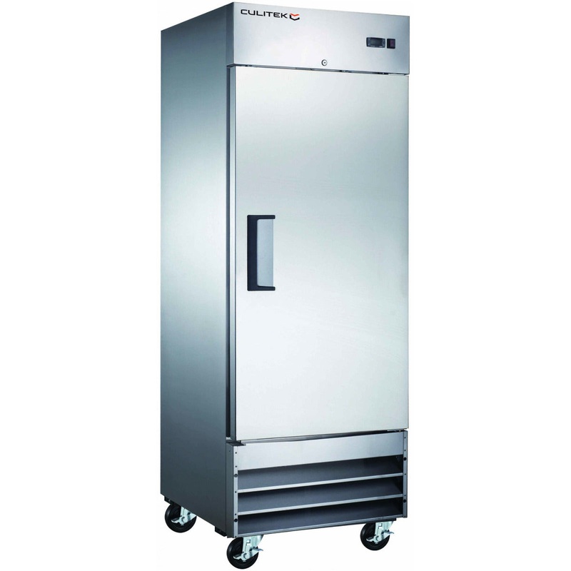 Culitek MRRF-1D SS-Series 1-Section 1 Solid Swing Door Reach-In Refrigerator 29" - 23 cu. ft. - 115v