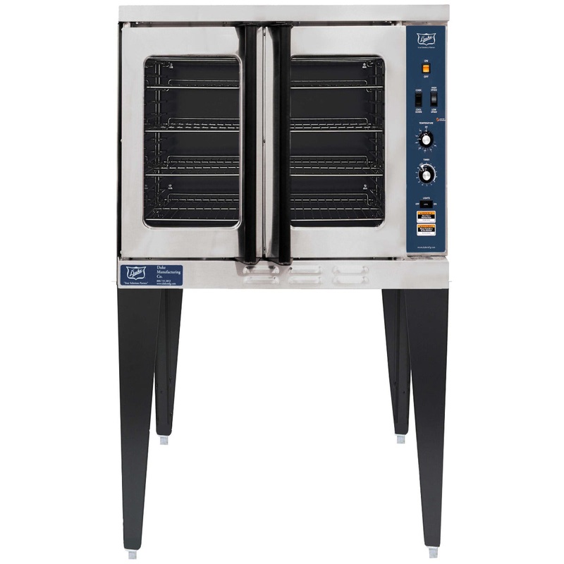 Duke E101-G-LP Single-Deck Full Size Propane Gas Convection Oven with Thermostatic Controls 38" - 40,000 BTU