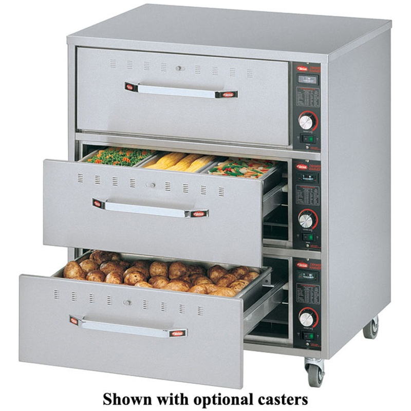 Hatco HDW-3-120 Freestanding Warming Drawer with (3) Compartments 29-1/2" - 120v