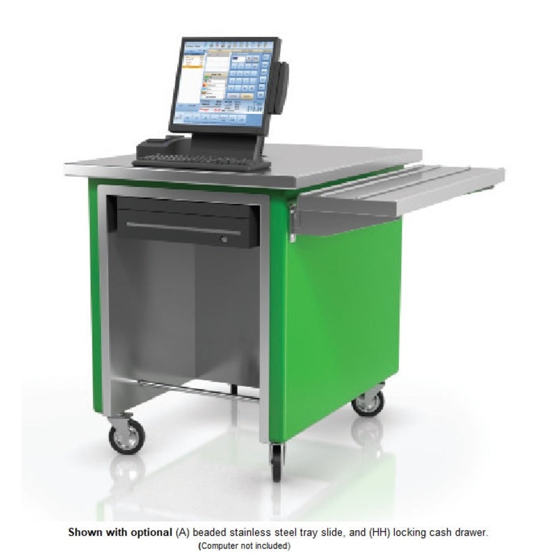 Low Temp Industries 36-CSS SpecLine Mobile Cashier Station 36" x 30" x 36"