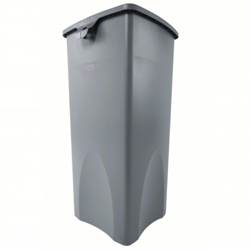 Rubbermaid FG356988BEIG Untouchable Square Container 23 Gal - Gray