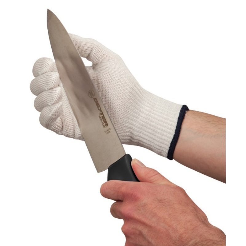 San Jamar DFG1000-XL D-Shield Ambidextrous Synthetic Fiber A4-Level Cut-Resistant Glove with Black Wrist Band - X-Large
