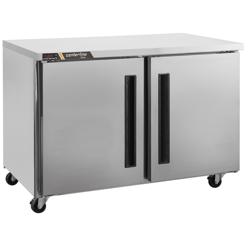 Traulsen Centerline CLUC-48F-SD-LR 2-Section Left/Right Hinged 2 Solid Door Undercounter Freezer 48" - 13.28 cu. ft. - 115v