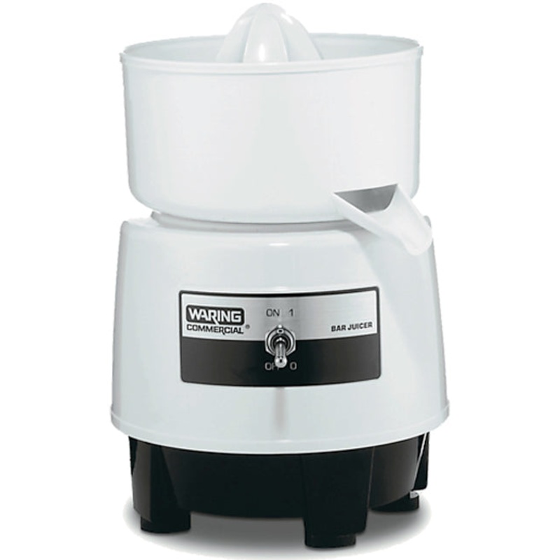 Waring BJ120C Light-Duty Compact Citrus Bar Juicer with Lift-Off Bowl & 1 liter Serving Container