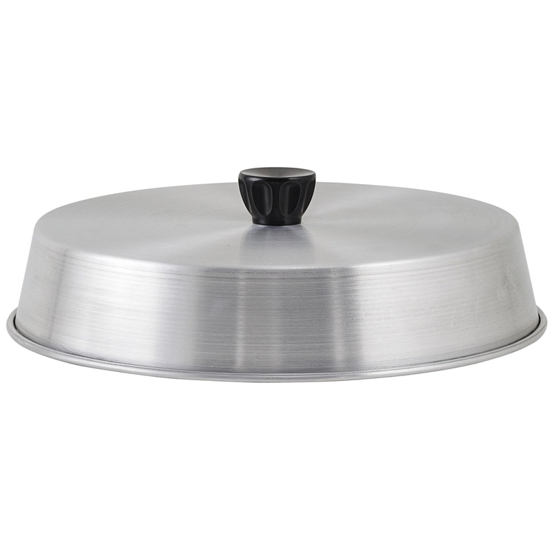 Winco ADBC-10 Aluminum Round Grill Basting Cover with Bakelite Handle 10"