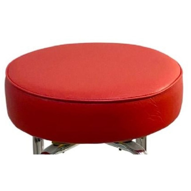 AAA Furniture Wholesale DRB/BUTTON-RED Barstool Button Seat 29" - Seat ONLY No Base - Red Vinyl