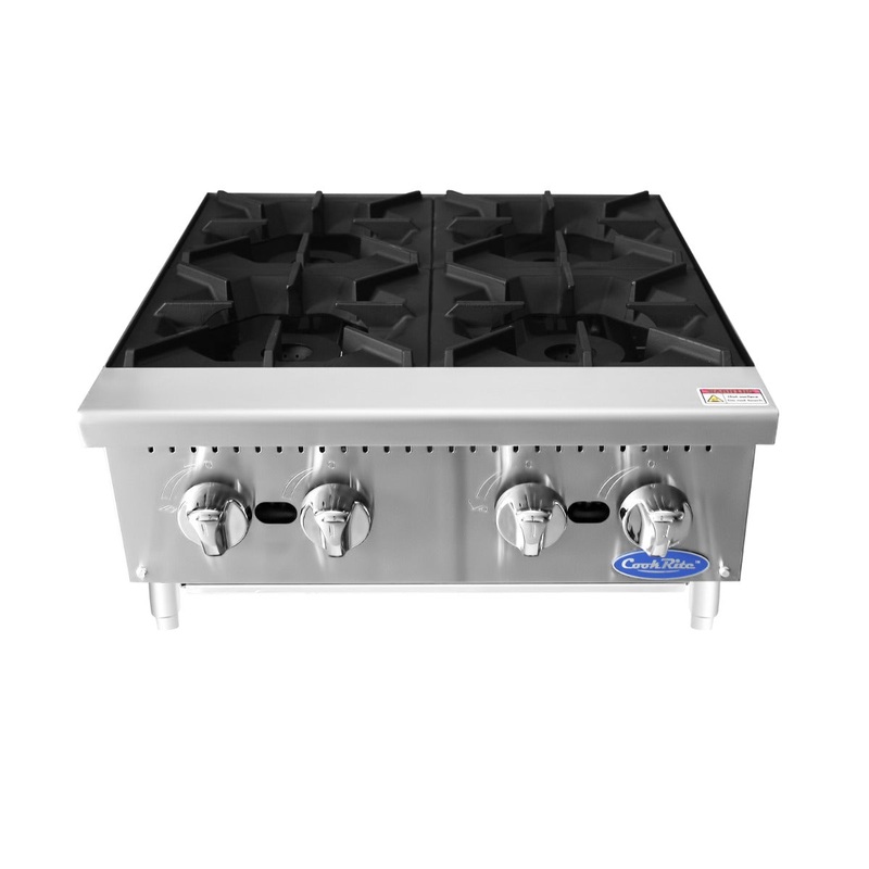 Atosa ACHP-4  CookRite Countertop Natural Gas Hotplate w/ 4 Burners 24" - 128,000 BTU