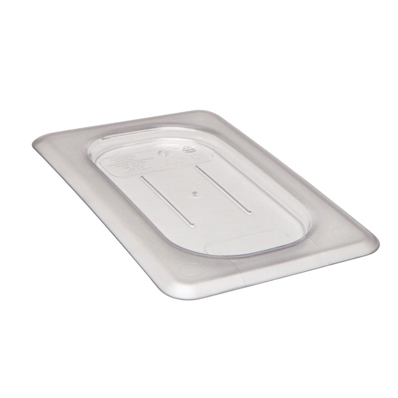 Cambro 90CWC135 Camwear Polycarbonate Food Pan Cover - 1/9 Size - Clear
