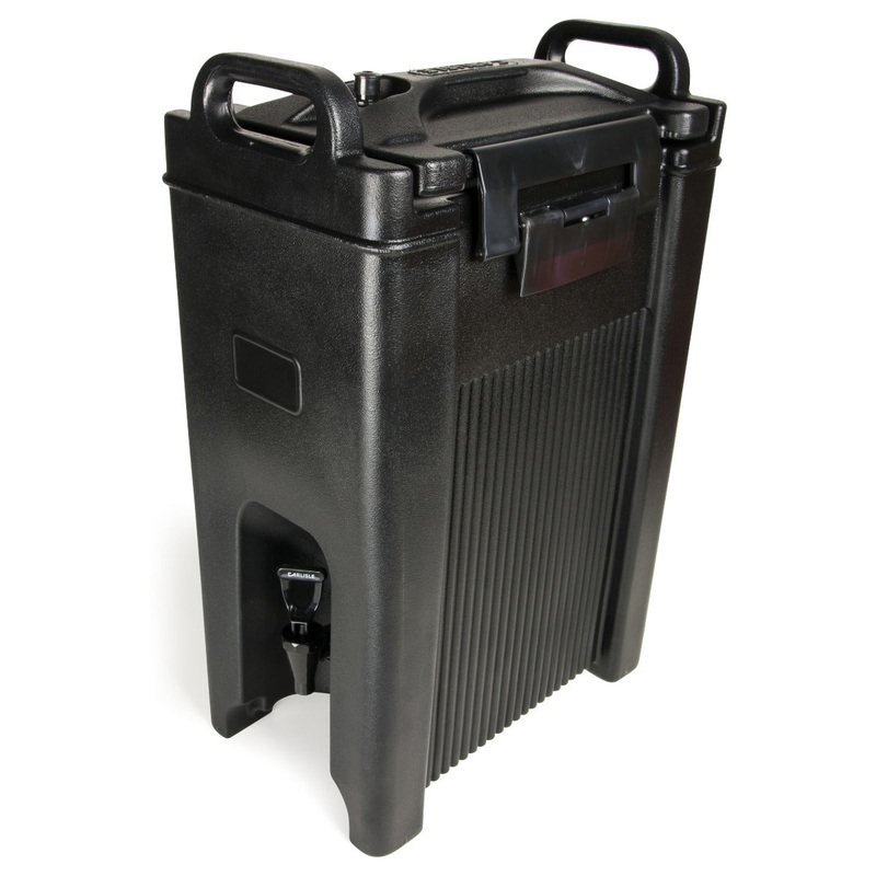 Carlisle XT500003 Cateraide XT Polyethylene Stackable Insulated Beverage Dispenser 5 Gal. - Black