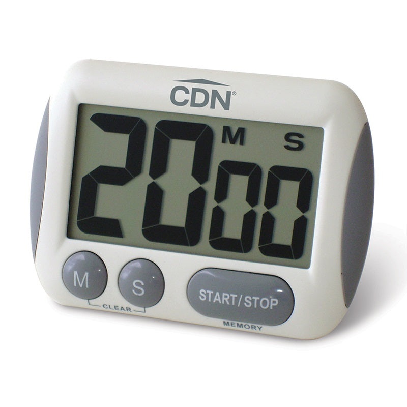 CDN TM15 Extra Big Digit 100 Minute Digital Timer 2-1/2"W x 1-3/8"H - White