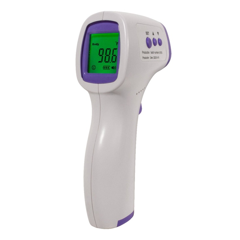 San Jamar THDG310 Non-Contact FDA Infrared Forehead Thermometer 89.6 to 109 F