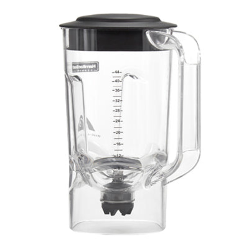 Hamilton Beach 6126-908R Polycarbonate Blender Container with Lid 44 oz. - Clear - for HBB908R & HBB908R-CE Series
