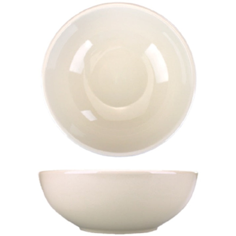 International Tableware RO-700 Roma American White Rolled Edge Round China Ramen Bowl 32 oz. - 12/Case