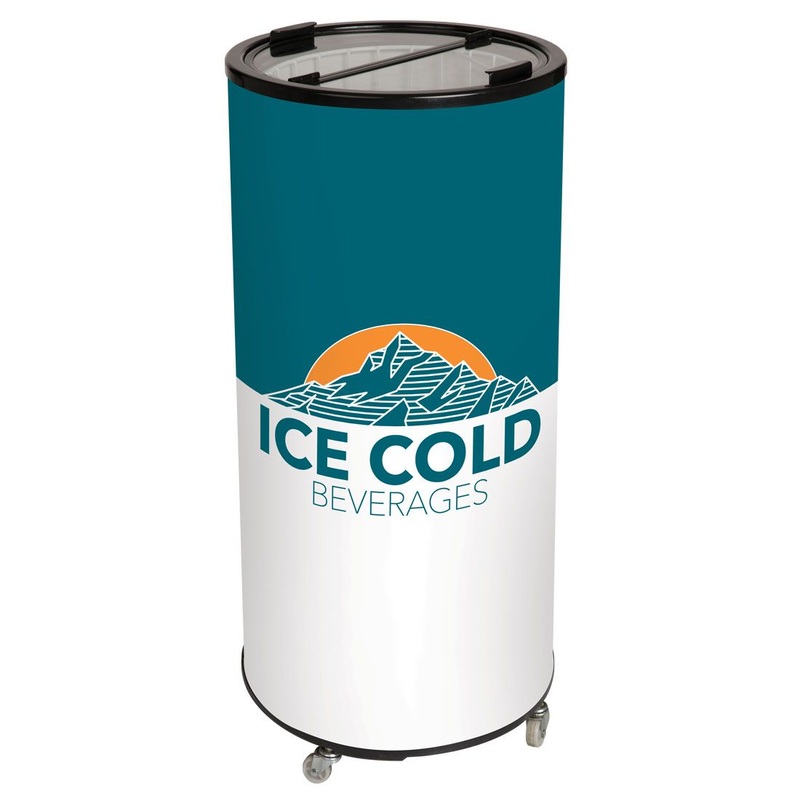 IRP 6001006 BREEZER II Portable Round Barrel Beverage Cooler with Adjustable Thermostat 17-1/2"Dia. x 37-7/8"H
