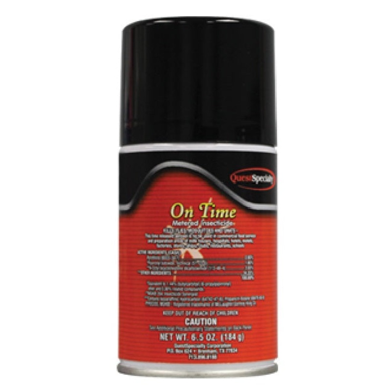 QuestSpecialty 4320 On Time Metered Insecticide - 6.5 oz. Aerosol - USDA Approved - 12/Case