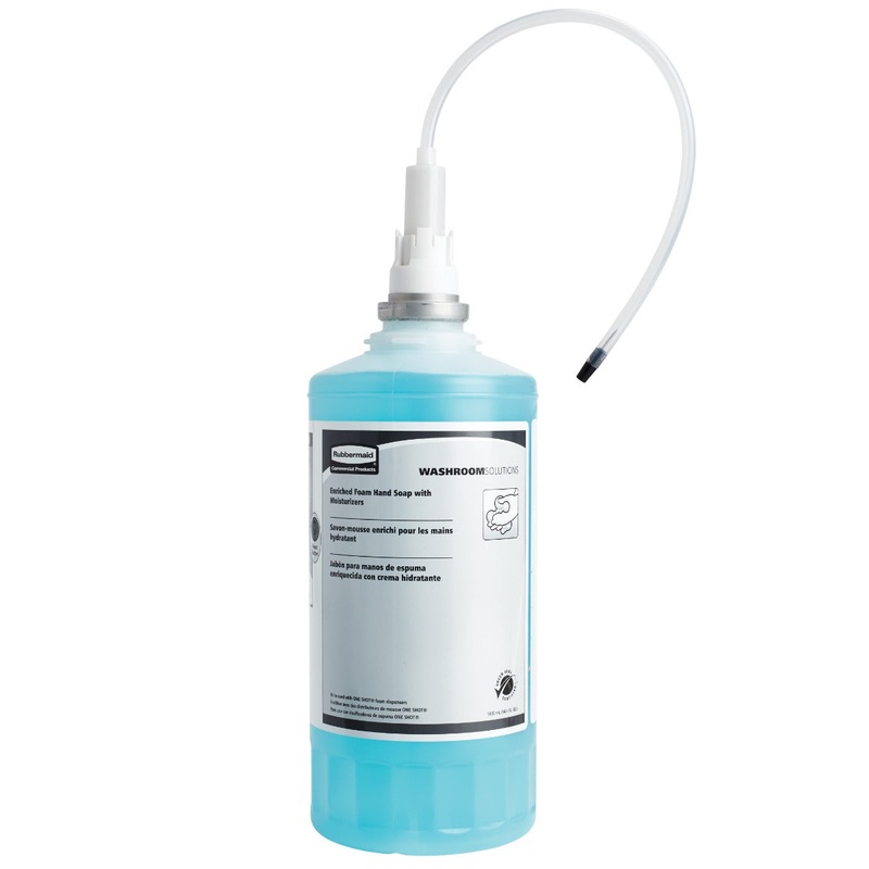 Rubbermaid FG750386 TC OneShot Moisturizing Foam Hand Soap Refill 1,600 ml - Light Citrus - for OneShot Dispensers - 4/Case