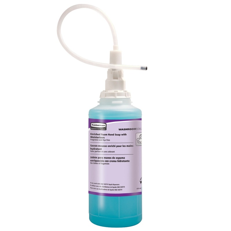 Rubbermaid FG750517 TC OneShot Moisturizing Foam Hand Soap Refill 800 ml - Light Citrus - for OneShot Dispensers - 4/Case