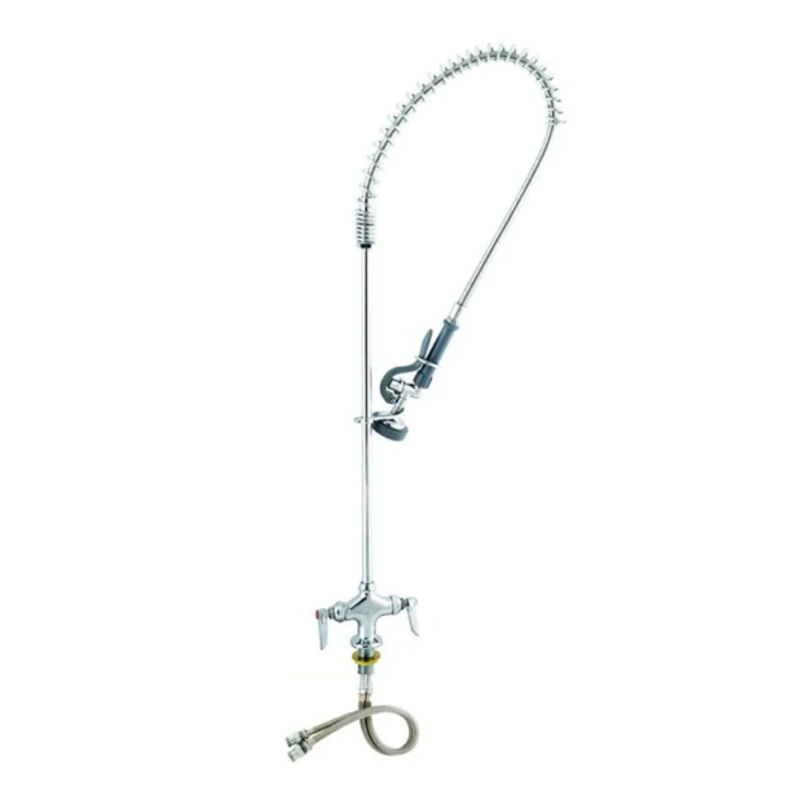 T&S Brass B-0113 42"H Deck Mount Pre Rinse Faucet - 1.15 GPM, Base with Nozzle