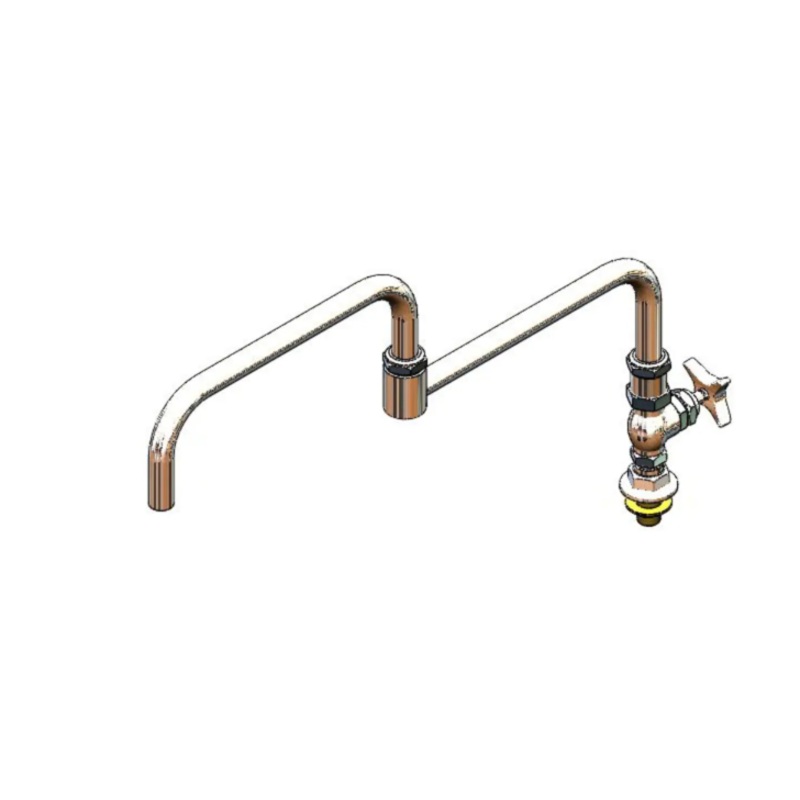 T&S Brass B-0298 Deck Mount Pot Filler Sink Faucet w/ 24" Double Jointed Swing Nozzle