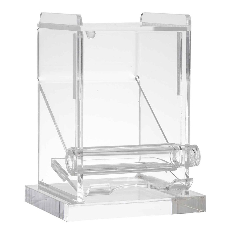 TableCraft 228 Acrylic Top-Loading Toothpick Dispenser 3-1/4" x 3-1/4" x 4-1/2" - Transparent - 6/Case