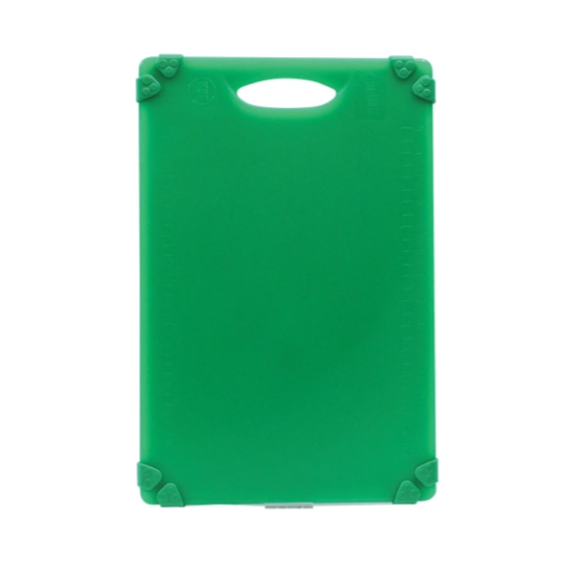TableCraft CBG1218AGN Cutting Board w/ Anti-Slip Grips, 12" x 18", Polyethylene, Green
