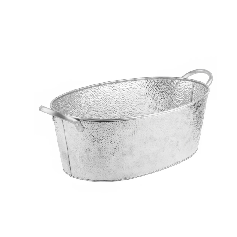 TableCraft GT2313 4 1/2 gal Oval Cooling Tub - 23"L x 13"W x 7 1/2"H, Steel