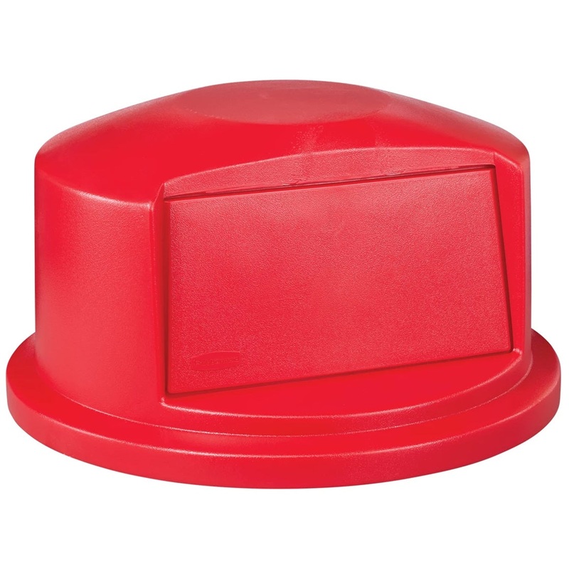 Rubbermaid FG263788RED BRUTE Dome Top Lid for 32-Gallon Container - Red