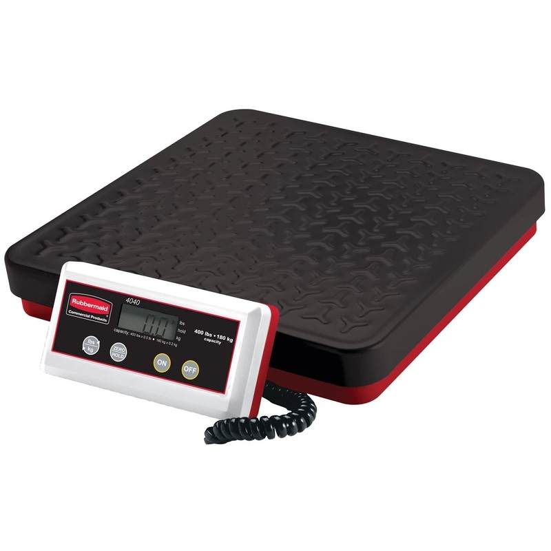 Rubbermaid FG404088 Pelouze Digital Receiving Scale with Remote Display - 400 lb. x .5 lb.
