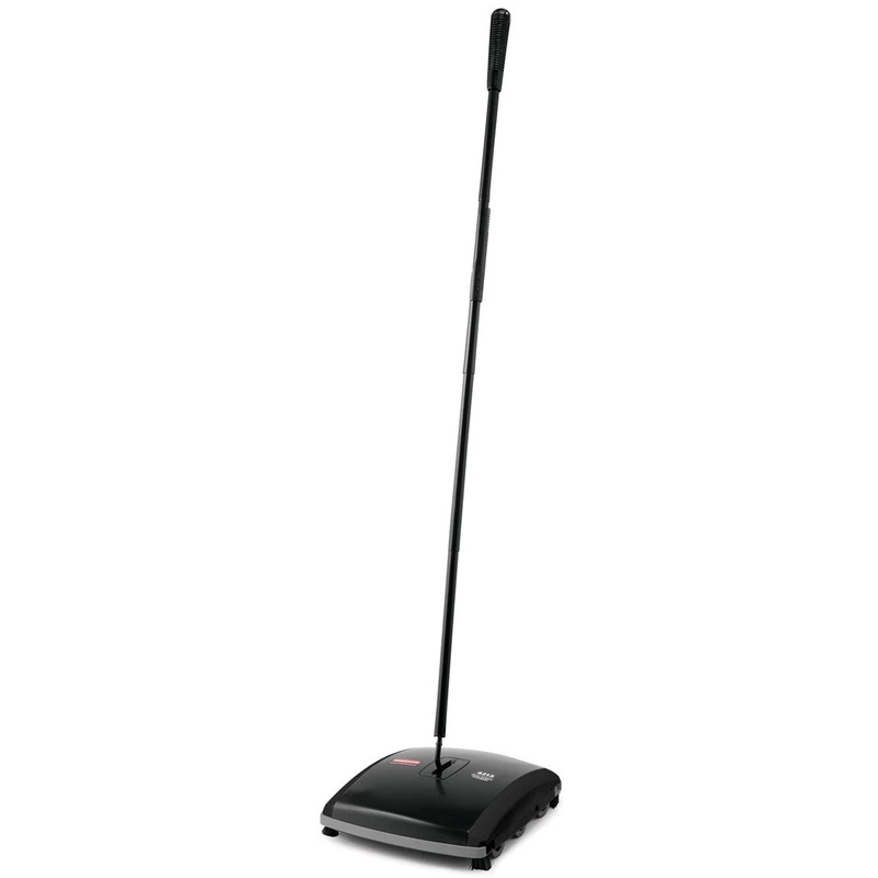 Rubbermaid FG421388BLA Executive Series Dual Action Mechanical Floor/Carpet Sweeper 7-1/2" - Black