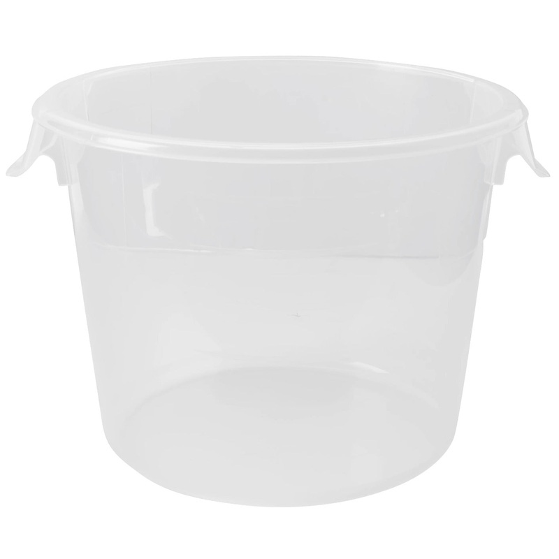 Rubbermaid FG572324CLR Polypropylene Round Food Storage Container 6 Qt. - Clear